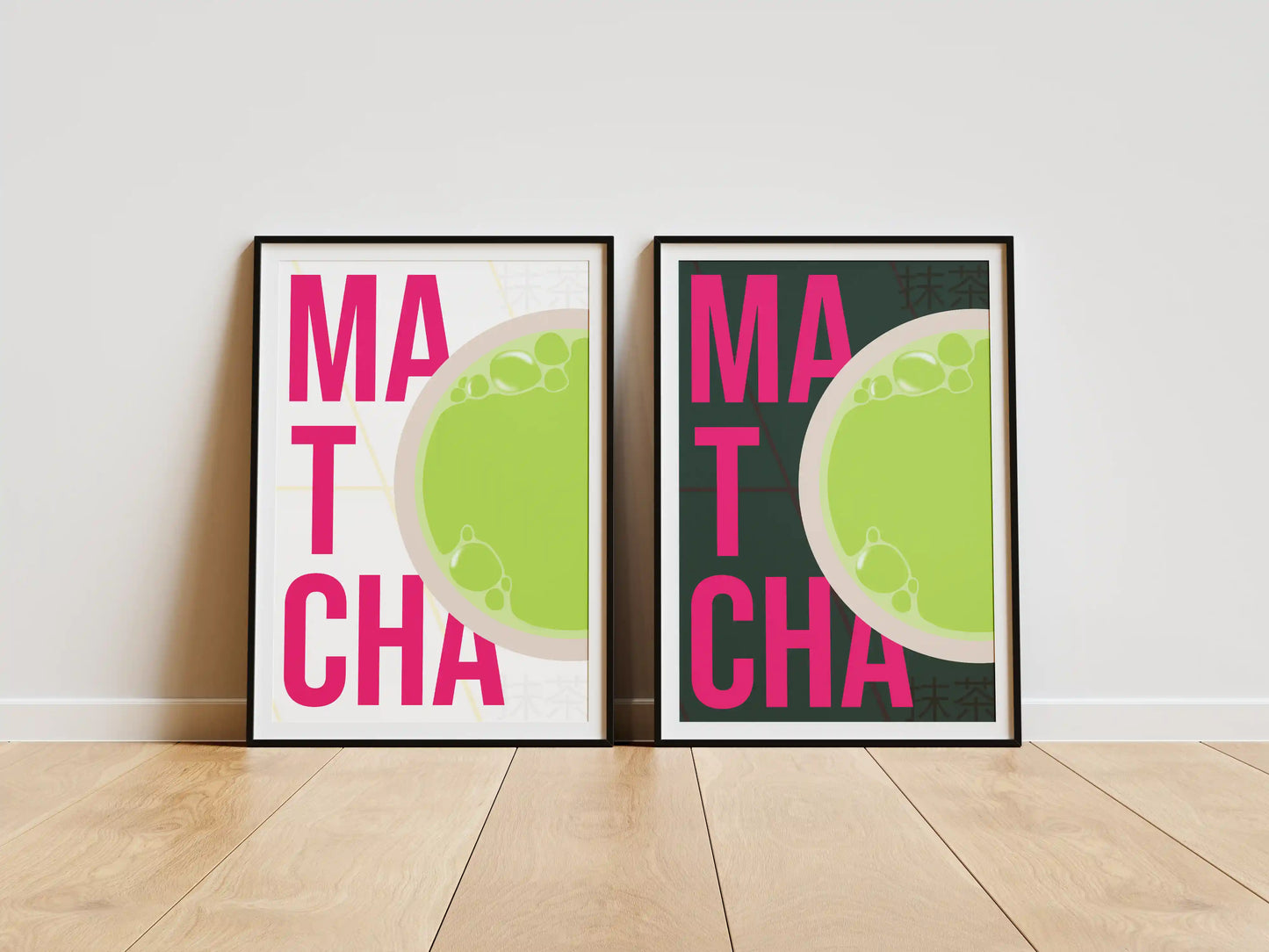 Zestaw Plakatów Napój Matcha