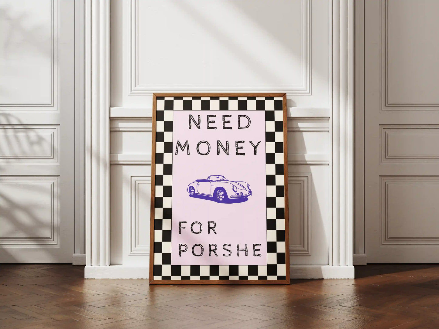 Plakat Need money for porshe