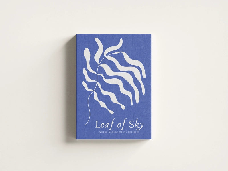 Obraz na płótnie „Leaf of Sky – natura w odcieniach nieba”