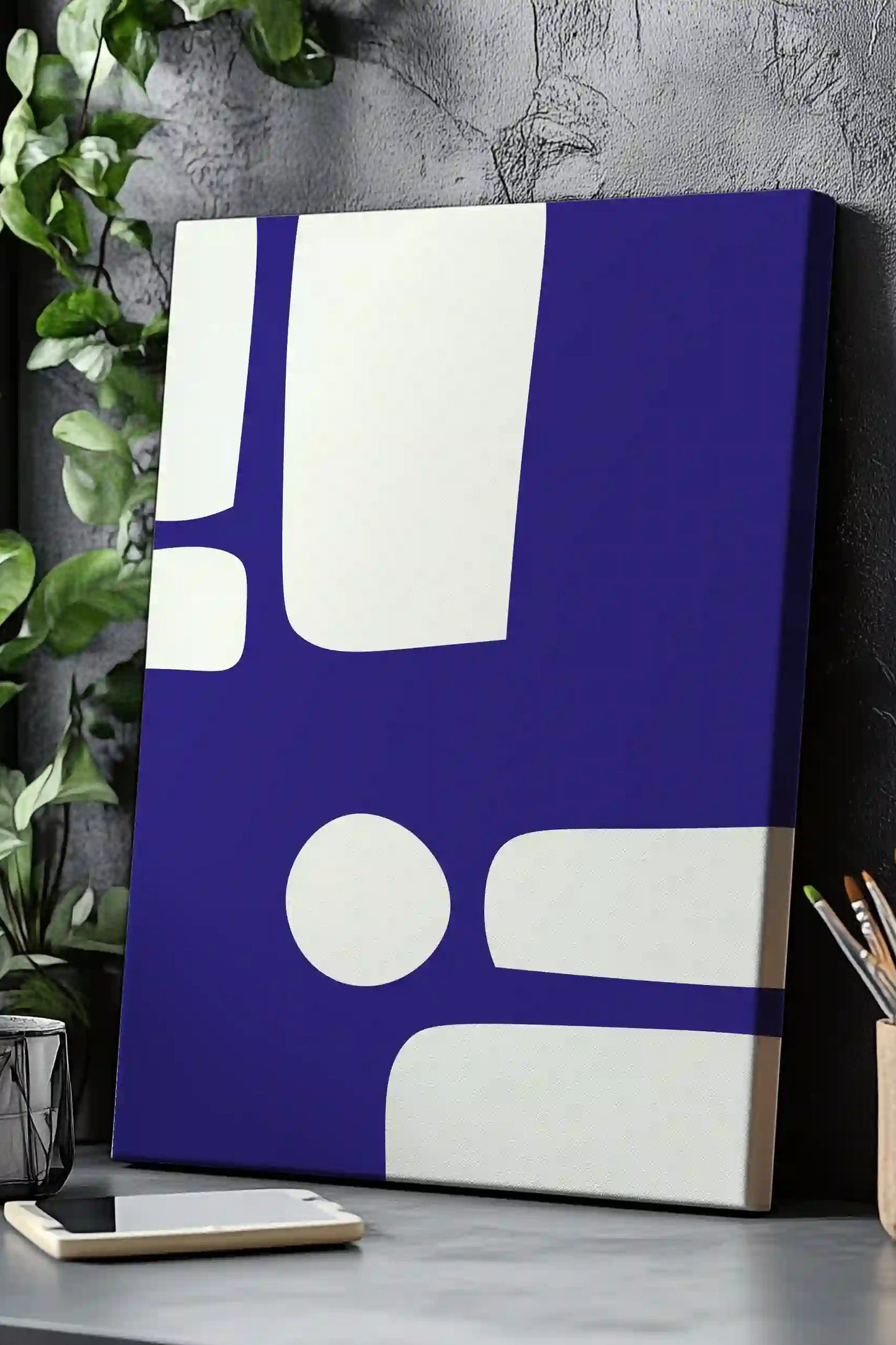 Obraz na płótnie „Minimalistyczna abstrakcja 1 – sztuka ciszy i formy”