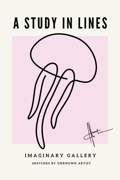 Obraz na płótnie One Line Art Meduza