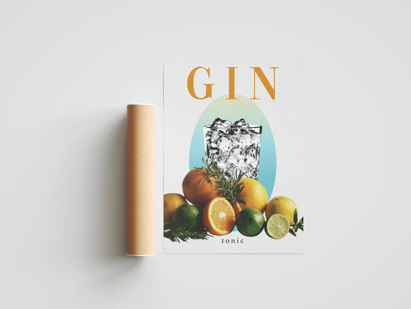 Plakat Napój Drink Gin Tonic