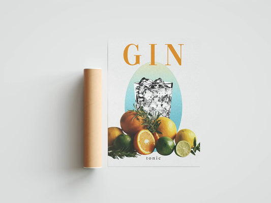 Plakat Napój Drink Gin Tonic