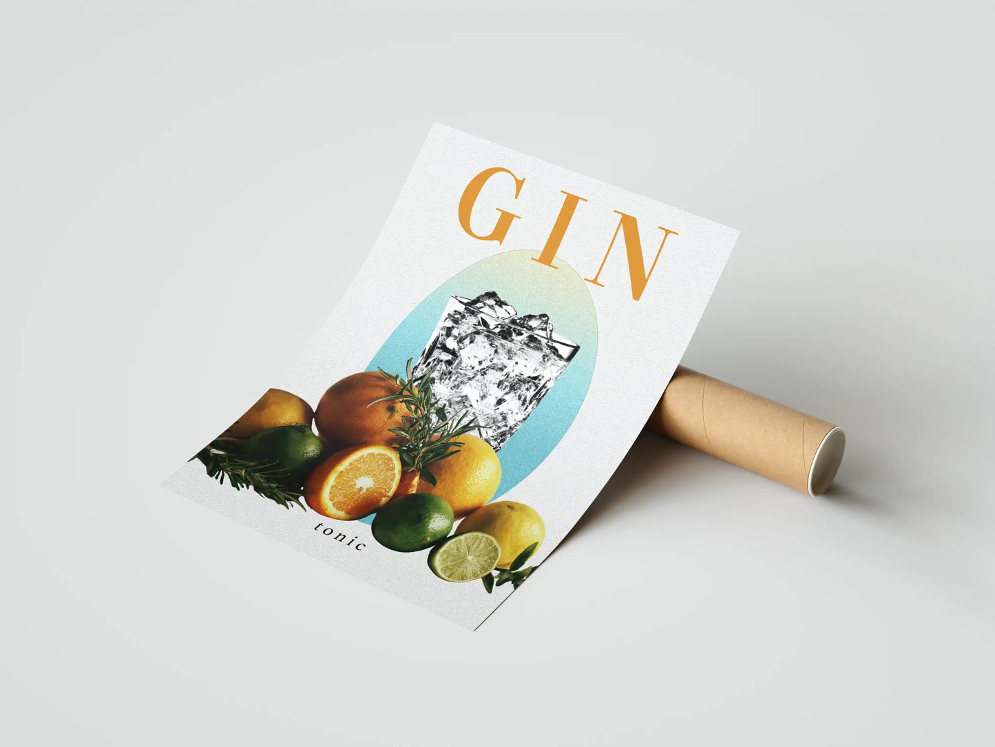 Plakat Napój Drink Gin Tonic