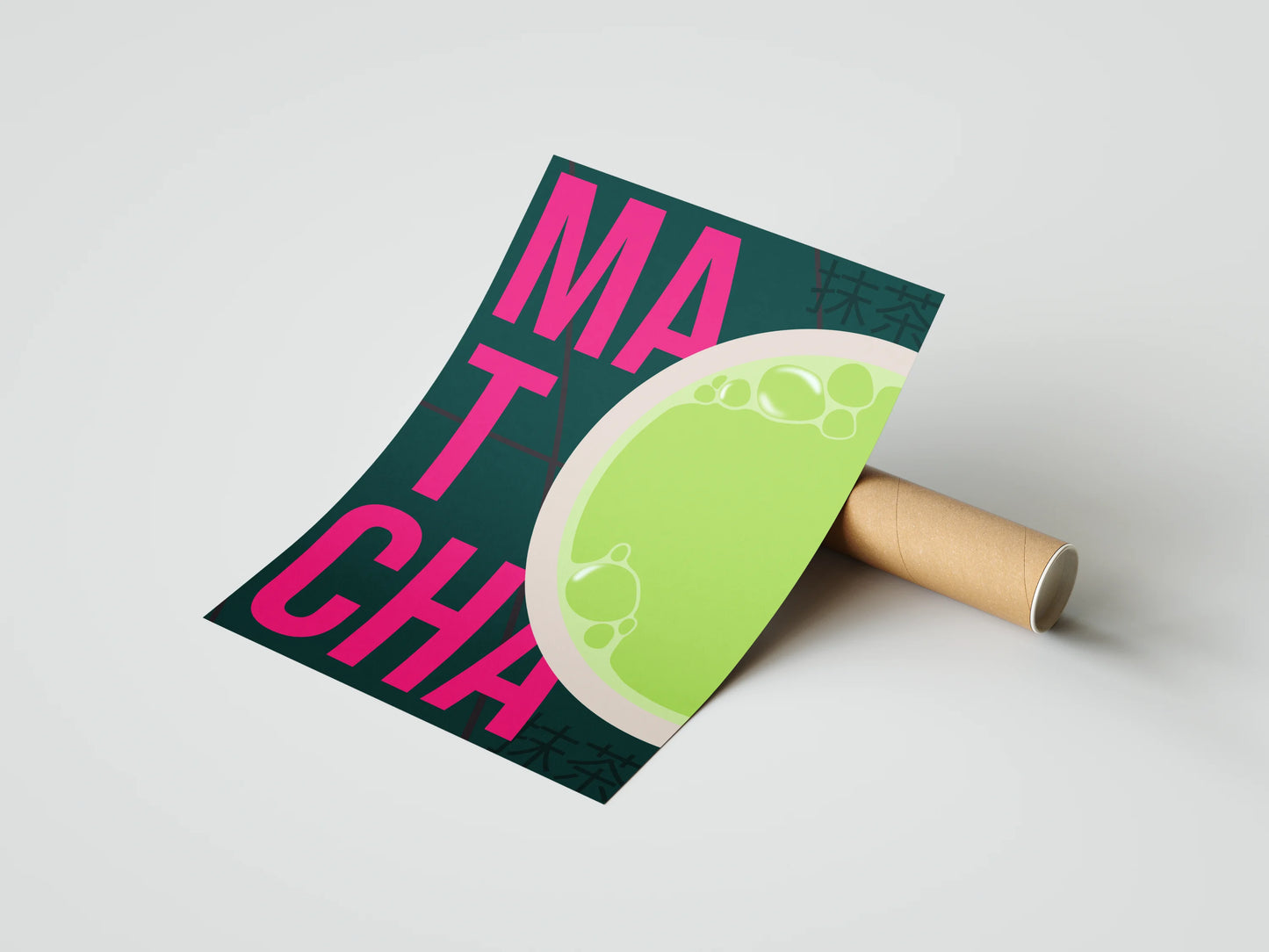 Zestaw Plakatów Napój Matcha