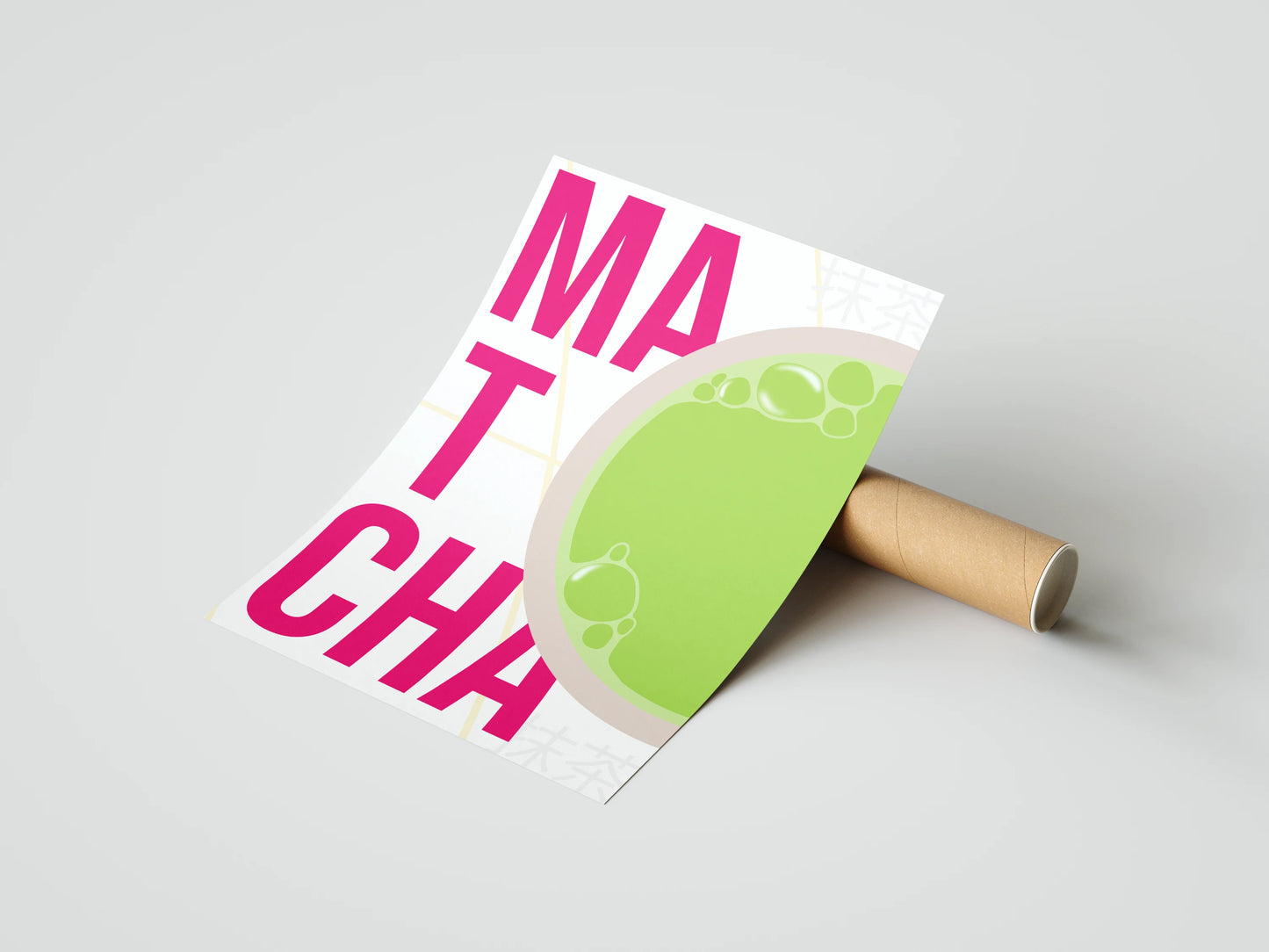 Plakat Napój Herbata Matcha