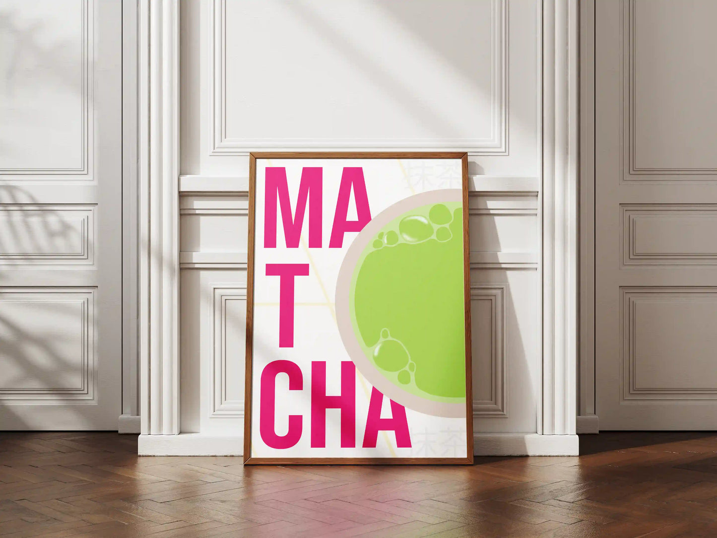 Plakat Napój Herbata Matcha