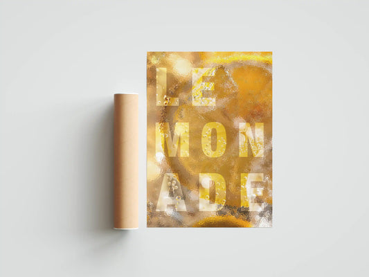 Plakat Napój Lemoniada Cytryna