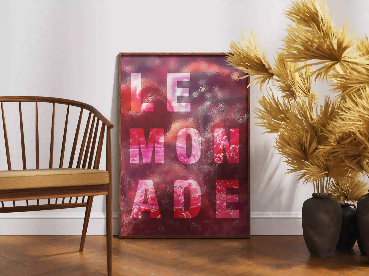Plakat Napój Lemoniada Malina