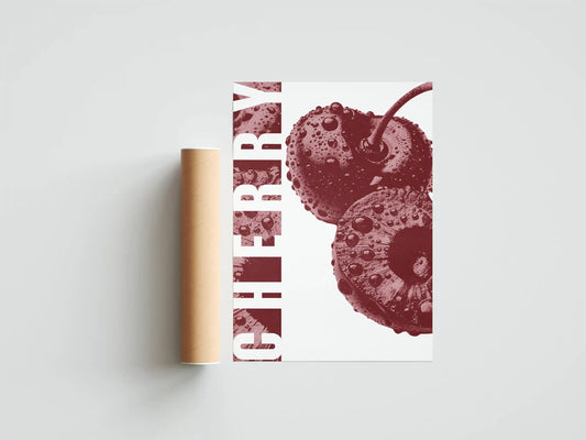 Plakat Owoce Wiśnie