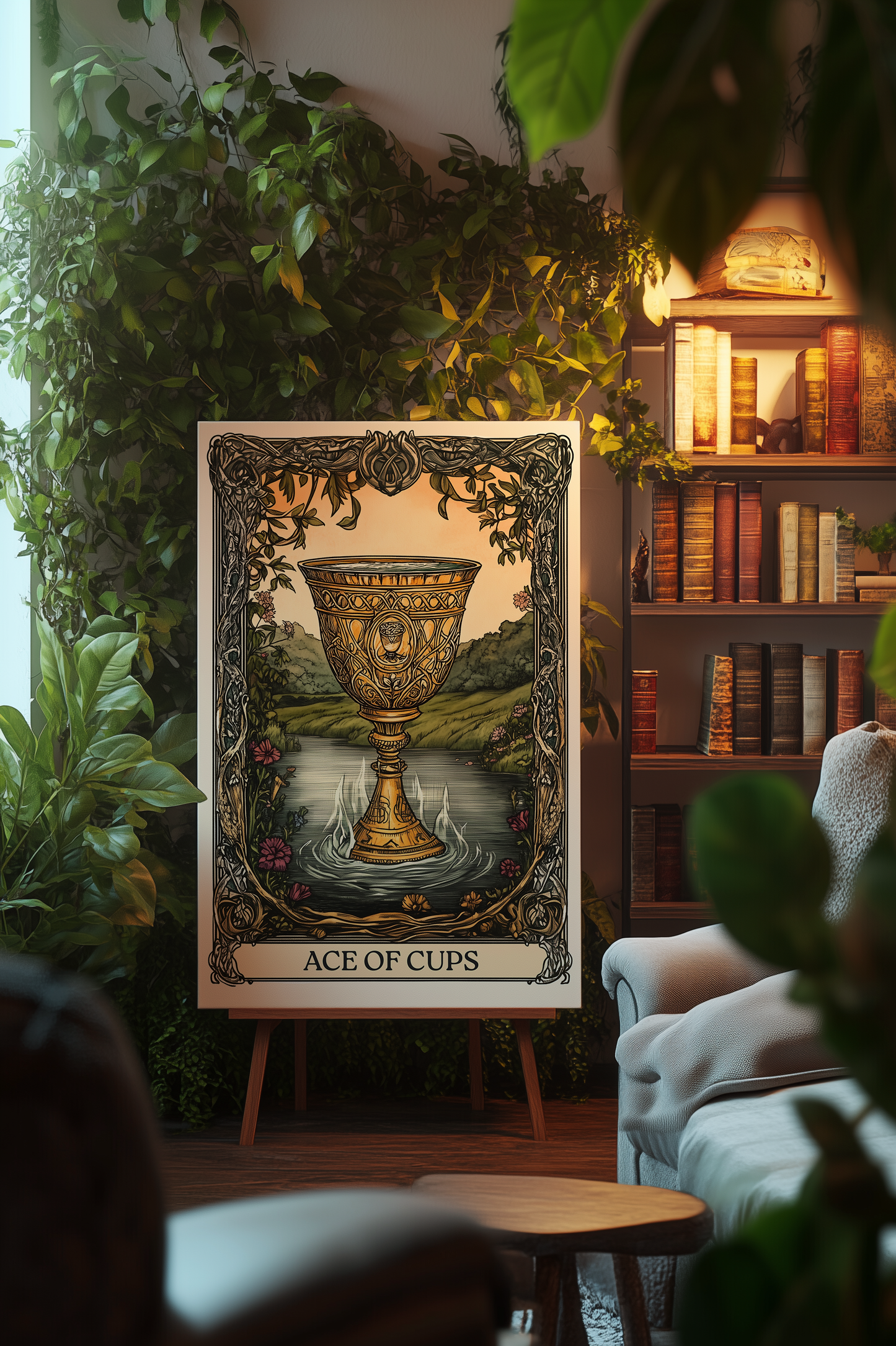 Obraz na płótnie As Kielichów Ace of Cups