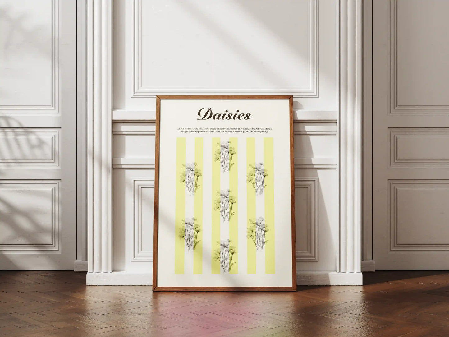 Plakat botaniczny stokrotki Daisies