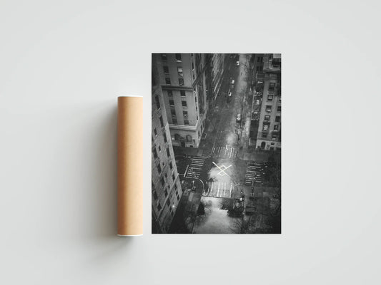 Plakat czarno-biały Geometry of Silence