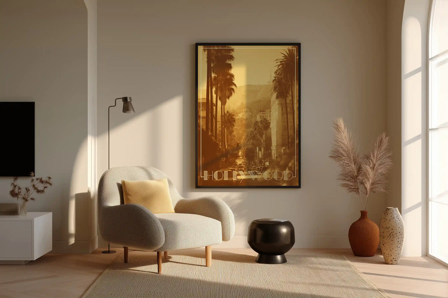 Plakat z krajobrazem Sunset Boulevard Dreams