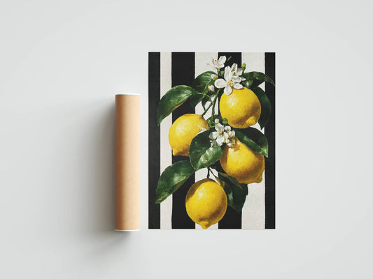 Plakat botaniczny cytryny 4 Lemons