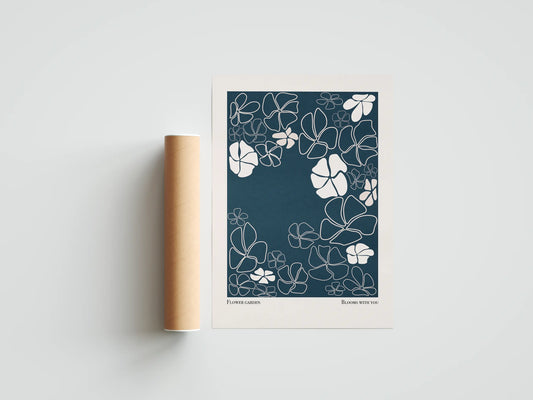 Plakat botaniczny kwiatowy Bloom With Me