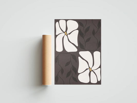 Plakat botaniczny kwiatowy Noctrune Floral