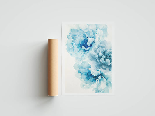 Plakat botaniczny piwonie Peonies