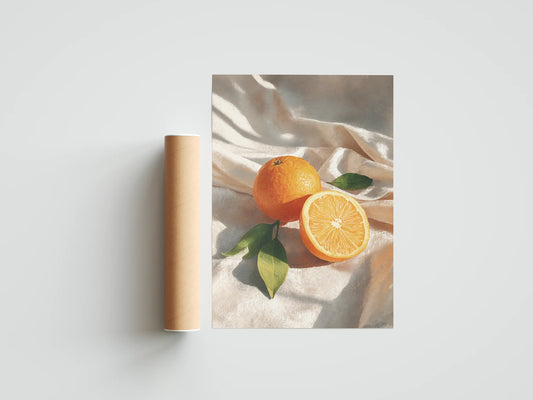 Plakat botaniczny pomarańcze Oranges