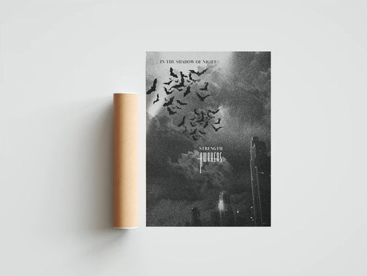 Plakat filmowy inspirowany filmem Batman