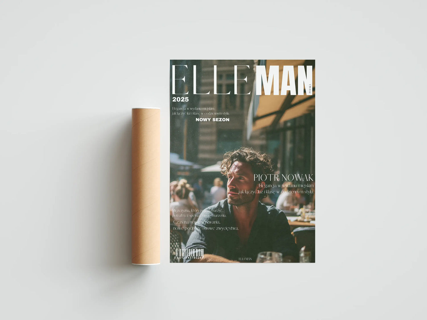 Plakat personalizowany inspirowany ElleMan 2025 - Styl, który inspiruje