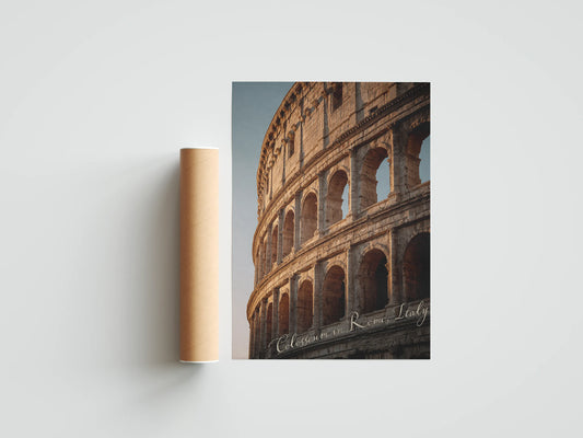 Plakat z krajobrazem Colosseum