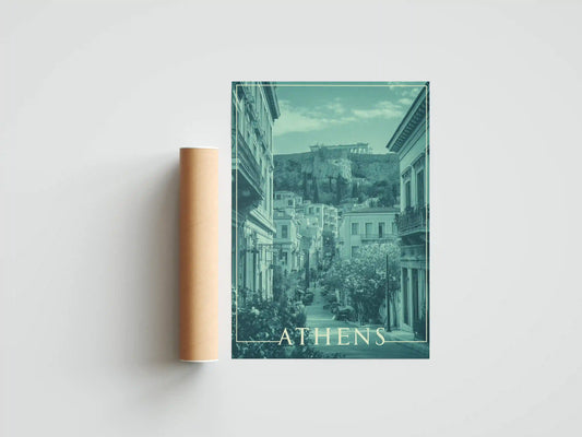 Plakat z krajobrazem Streets Of Memory