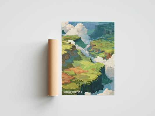 Plakat z krajobrazem Venezuela