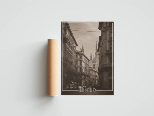 Plakat z krajobrazem Via della Storia