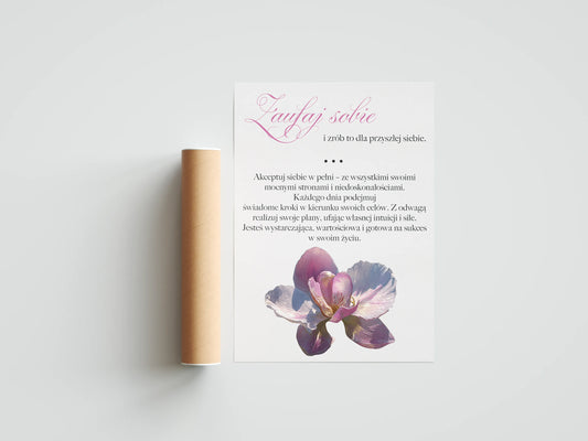 Plakat z napisami Zaufanie