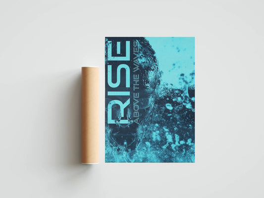 Plakat z pasją Blue Rise