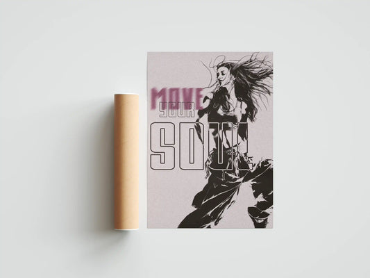 Plakat z pasją Feel the Beat