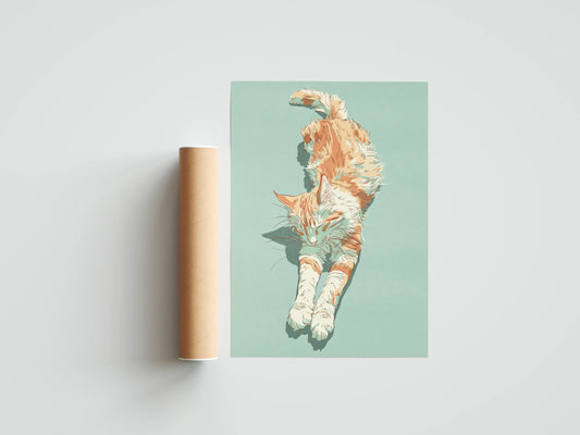 Plakat zwierzęcy Catnap Symphony