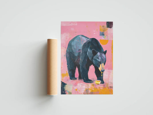 Plakat zwierzęcy Honey Pause