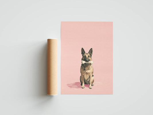 Plakat zwierzęcy Pink Guard