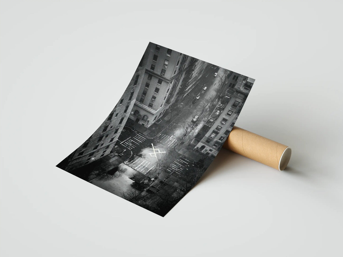 Plakat czarno-biały Geometry of Silence