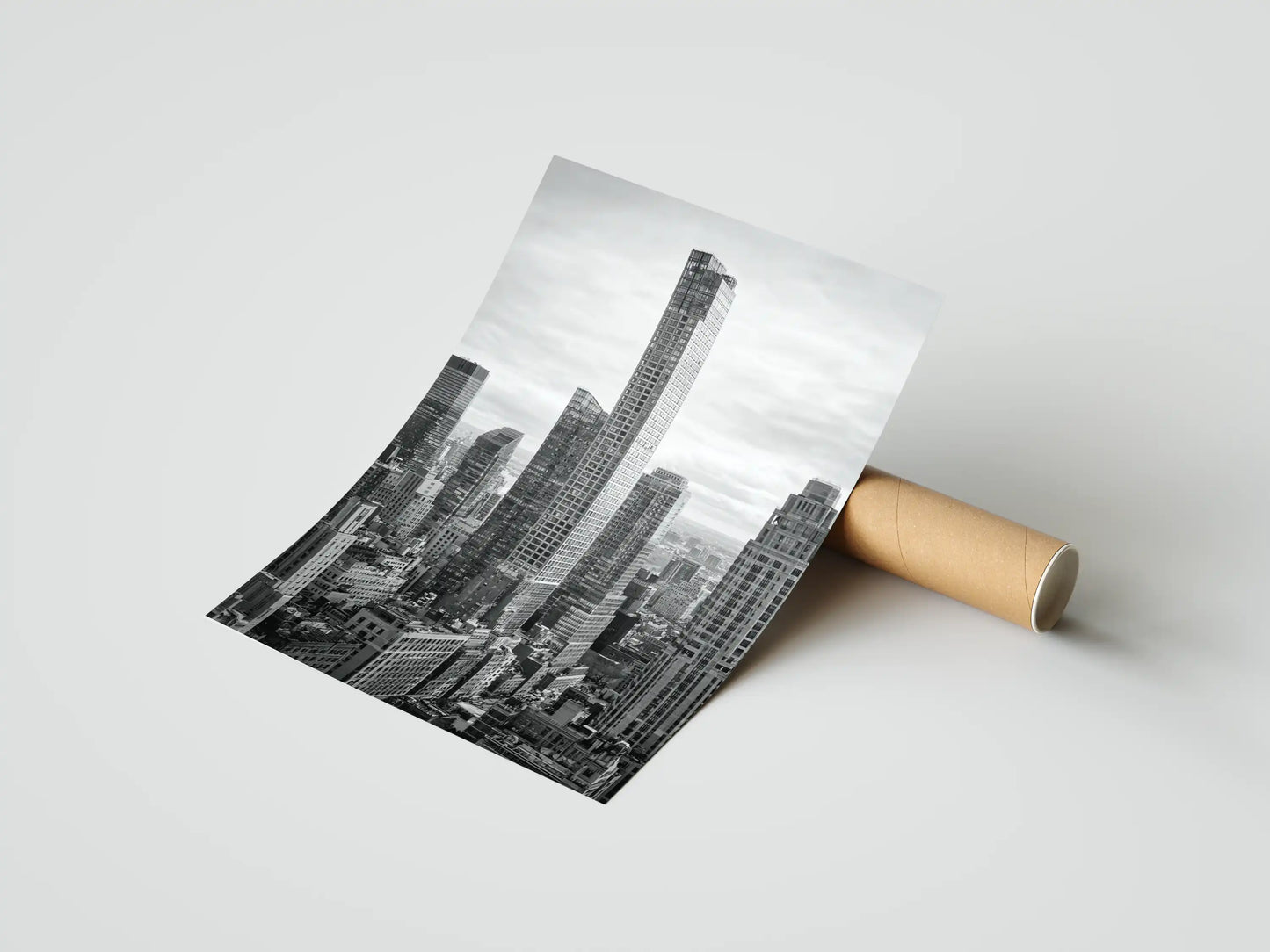 Plakat czarno-biały Vertical Silence
