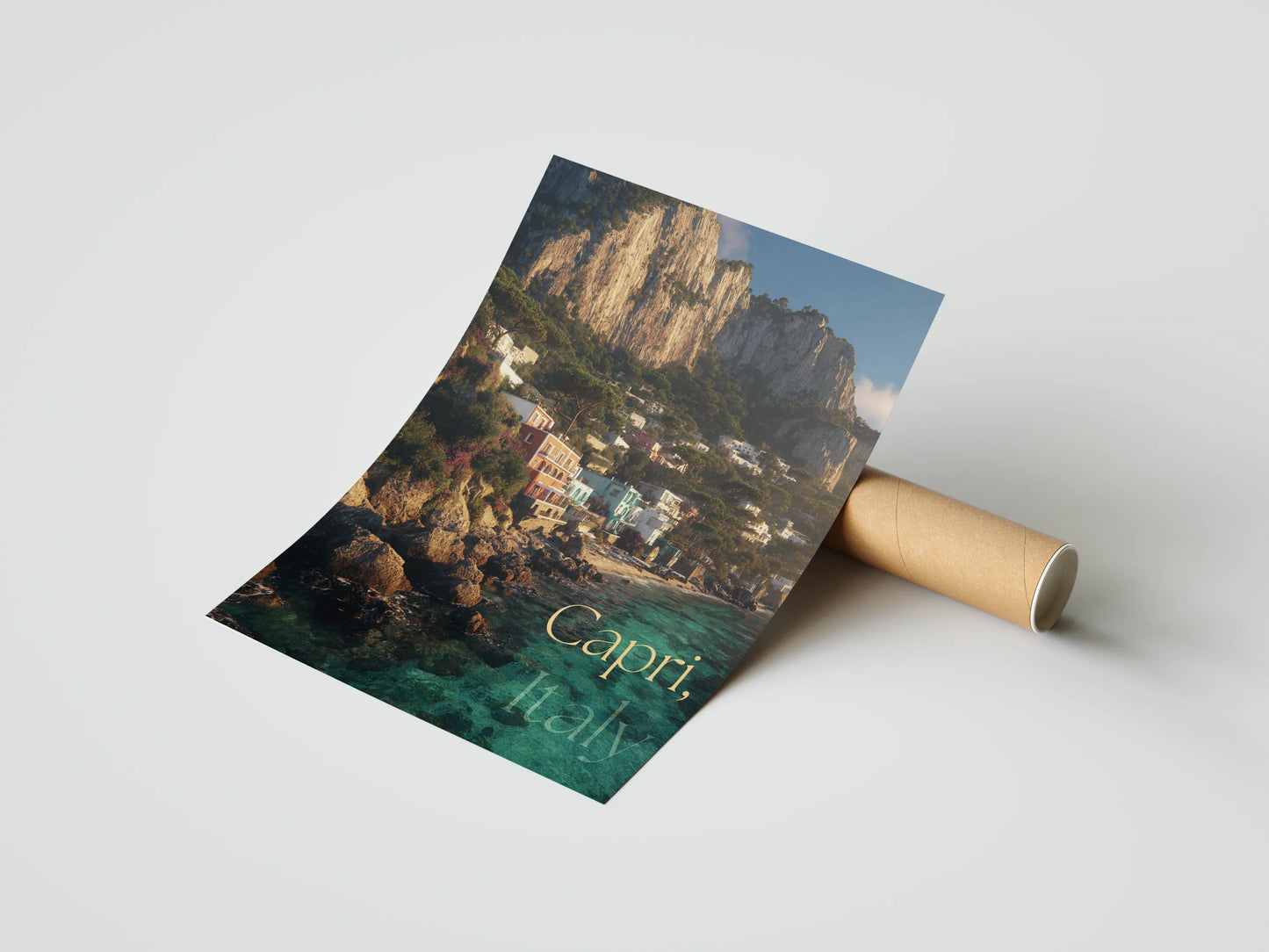 Plakat z krajobrazem Capri