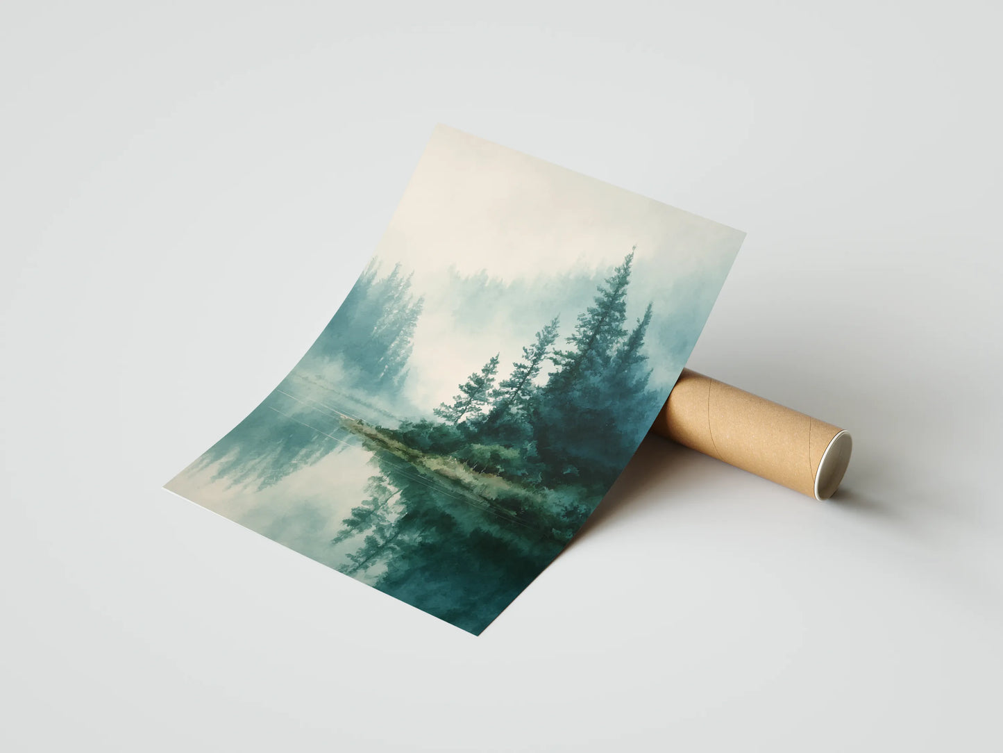 Plakat z krajobrazem Whispers of the Forest
