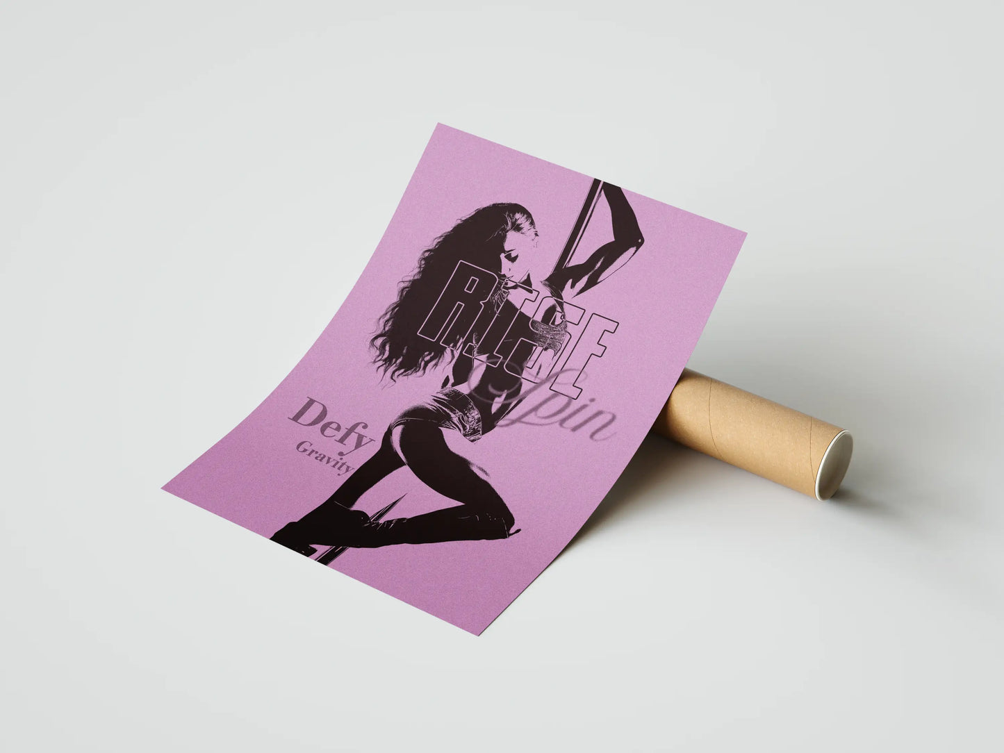 Plakat z pasją Pole Flow