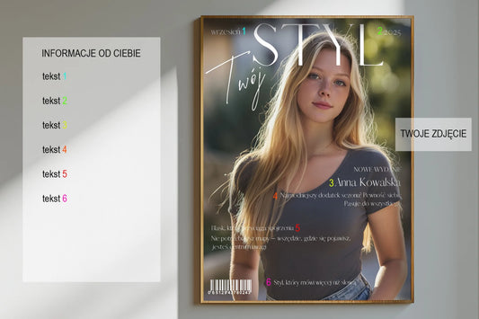 Plakat personalizowany inspirowany Twój STYL – Pewność, która inspiruje