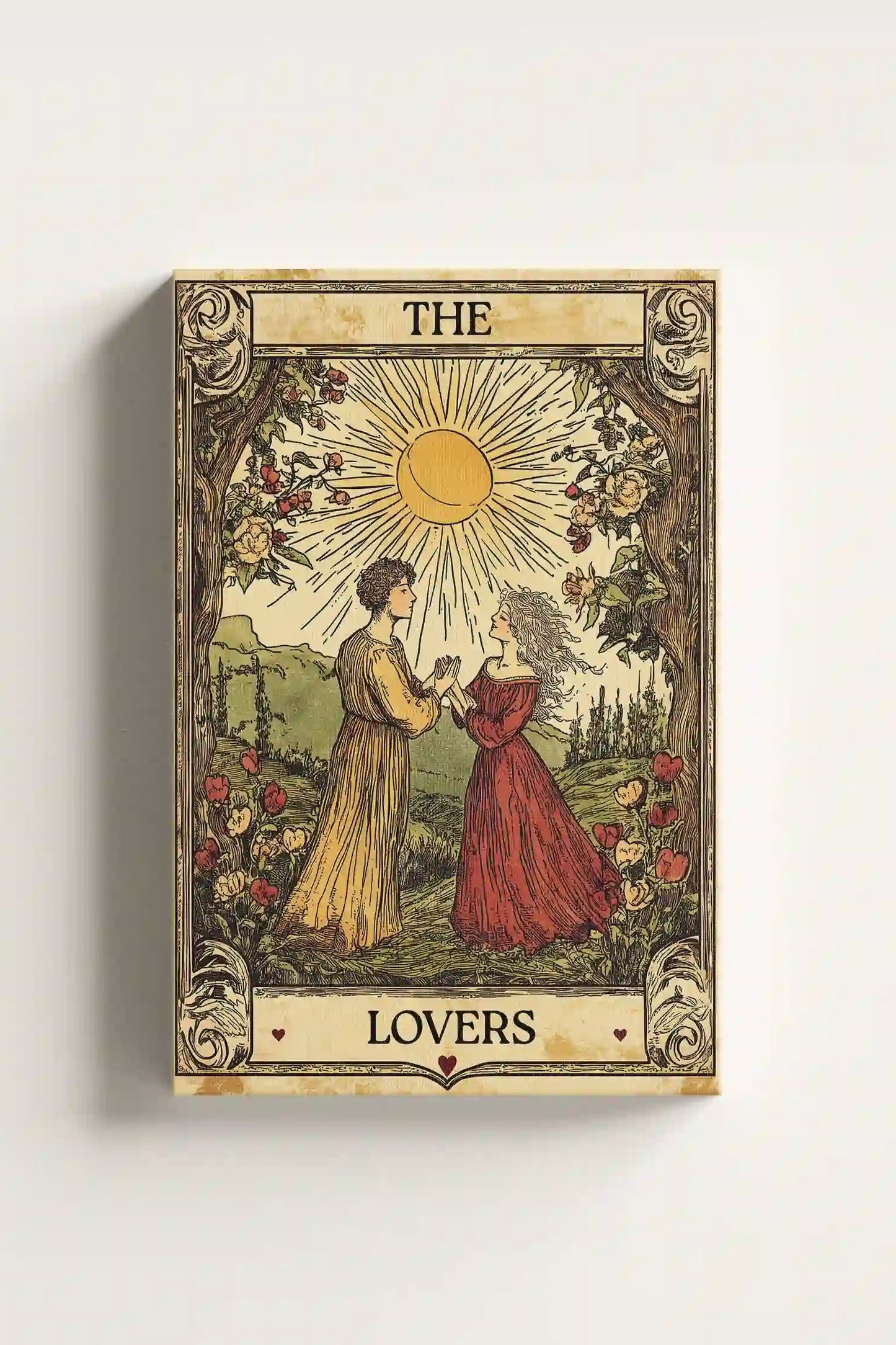 Obraz na płótnie kochankowie Tarot The Lovers