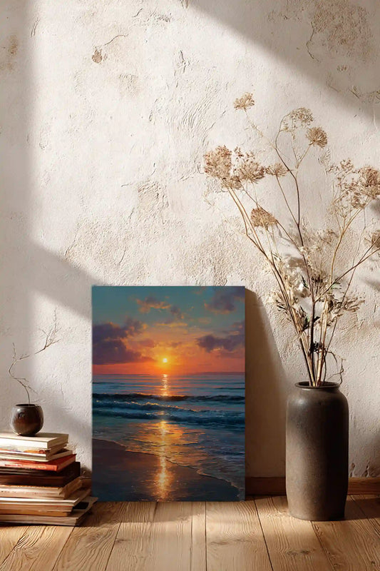 Obraz na płótnie — zachód słońca nad oceanem