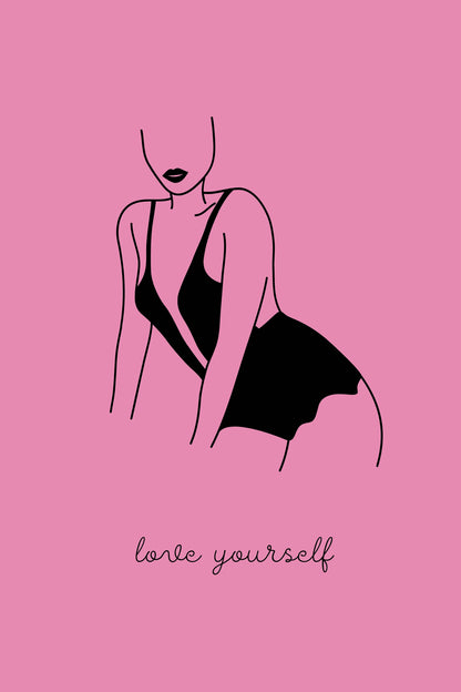 Obraz na płótnie Love yourself