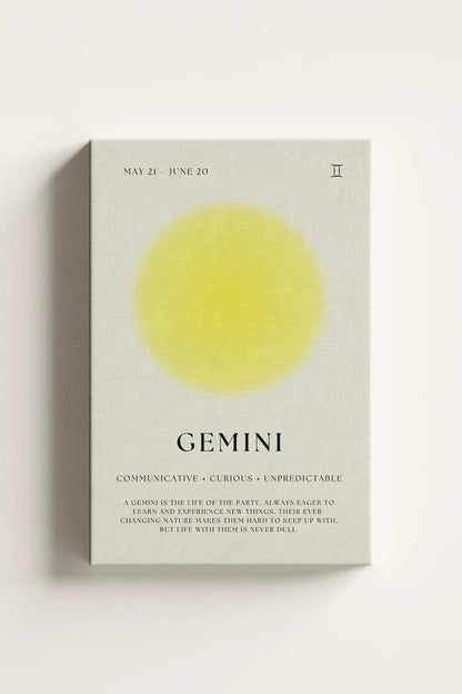 Obraz na płótnie "Bliźnięta" Gemini  znak zodiaku