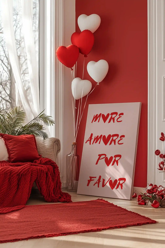 Obraz na płótnie More amore por favor