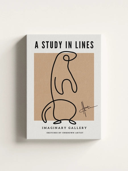 Obraz na płótnie One Line Art Wydra