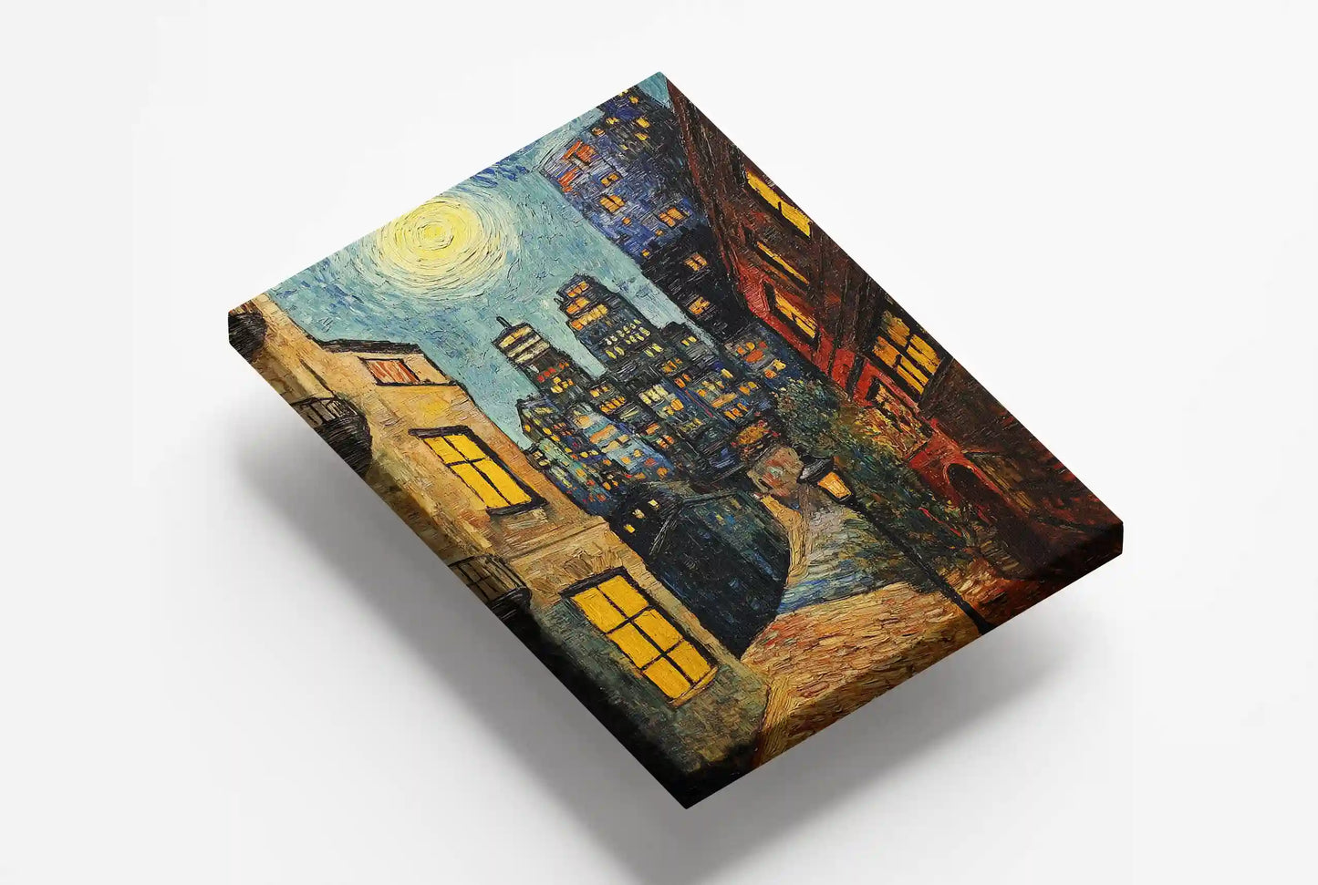 Obraz na płótnie Vincent van Gogh ulica z latarnią