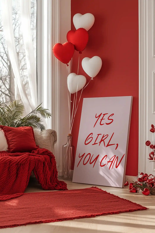 Obraz na płótnie Yes girl, you can