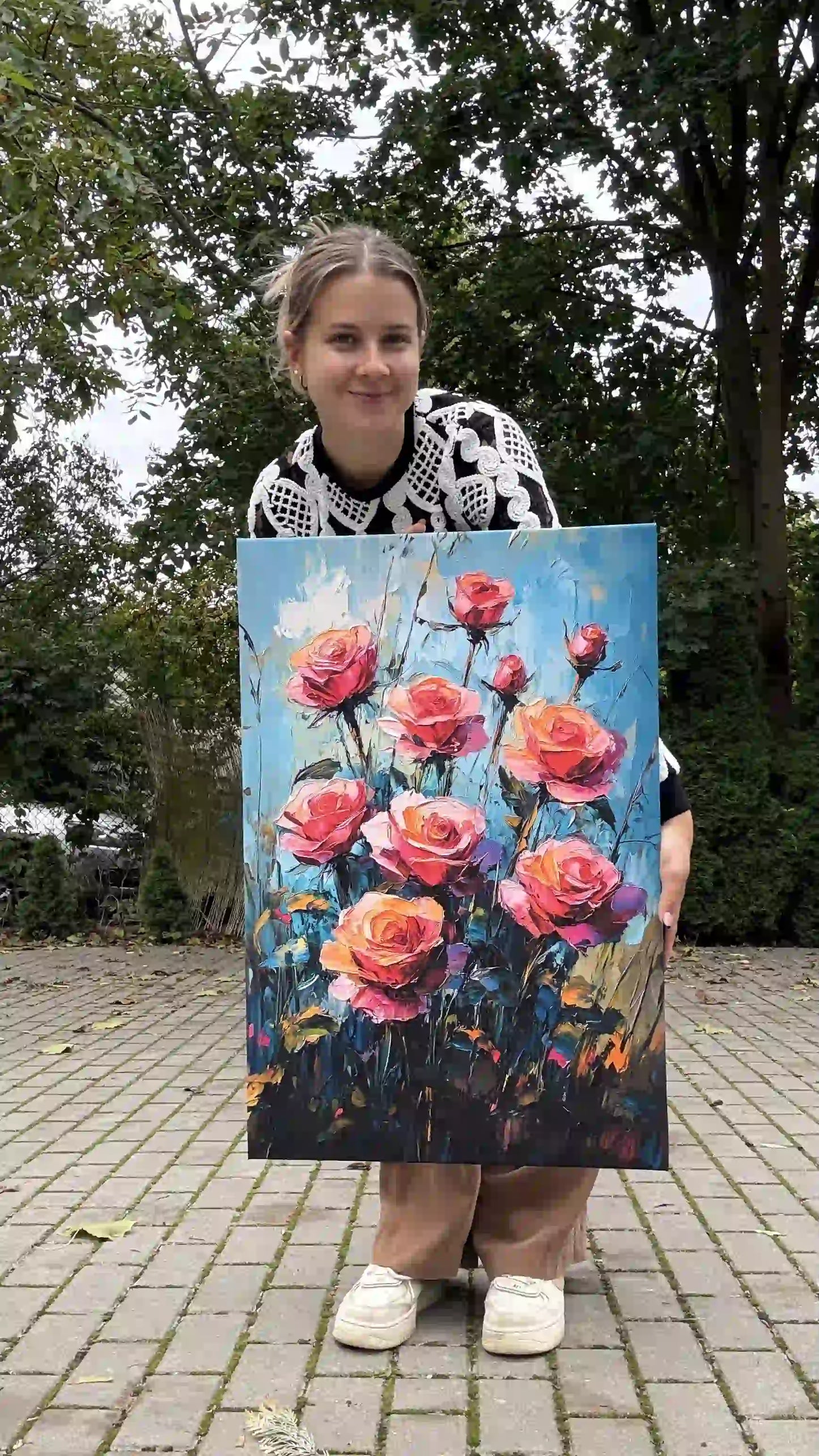 Obraz na płótnie różowe róże